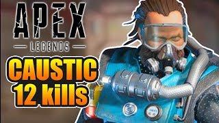 Apex Legends КАК ИГРАТЬ ЗА КАУСТИКА ТОП 1 -12 фрагов