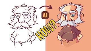 Character design with adobe illustrator : From sketch to illustration.