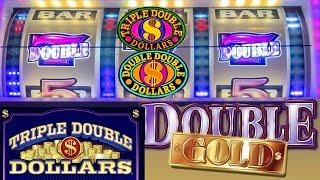 Old School Triple Double Dollars and Double Gold Slots