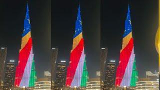 Burj Khalifa lights up Seychelles Flag |Richest country in Africa |SEYCHELLES INDEPENDENCE DAY 