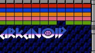 Arkanoid (NES) video game port | full game session for 1 Player 
