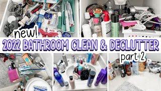 SMALL BATHROOM DEEP CLEAN AND DECLUTTER | SERIES PART 2 | #CLEANWITHME