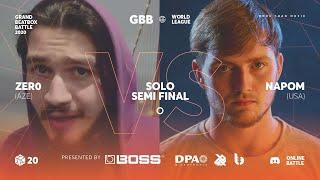 ZER0 vs NAPOM I Grand Beatbox Battle Online 2020 I SEMI FINAL