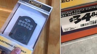 INSTALLING $35 electronic keypad deadbolt (defiant castle)