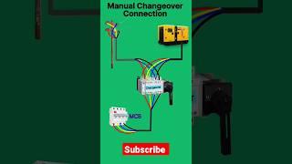 How To Manual Changeover Connection | Change Over Switch | shorts | ytshorts | viral