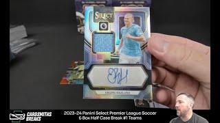 2023-24 Panini Select Premier League Soccer 6 Box Half Case Break #1