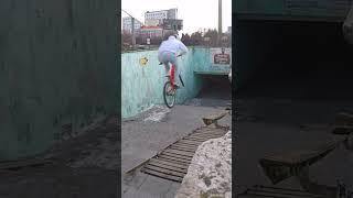 Jump into underground on a bike / Mishanya Ogorodnik, Ukraine