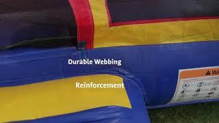 Rainbow Bricks Commercial Grade Bounce House | JumpOrange