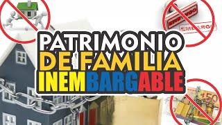 PATRIMONIO DE FAMILIA INEMBARGABLE COLOMBIA [ LEY  ]