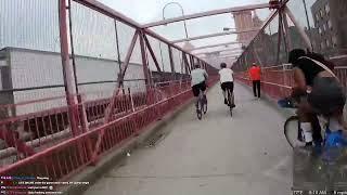 Almost taken out by a citibike on the Williamsburg Bridge