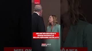 Meloni'nin Erdoğan'a bakışı akıllara Macron ile yaşadıklarını getirdi #shorts #erdoğan #meloni