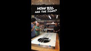 How Big are the SIGNS? #ShieldCoArt #signmaking #signmaker