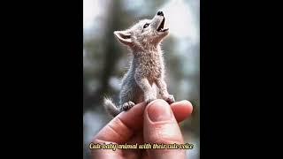 Cute baby animals with cute voice #biology # Zoology