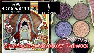 Coach x Sephora Collection Sharky Eyeshadow Palette swatches