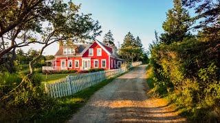 Monhegan Island Sunrise Walk (4K) | Binaural Audio (Relax)