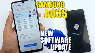 Samsung Galaxy A03s New Software Update 2021 - How To Update