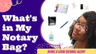 What's in my Notary Bag | Being a Loan Signing Agent | What do you need? | #NotMeNotary