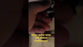 Como quitar error 108 caldera chaffoteaux