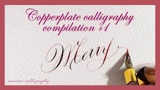 copperplate calligraphy compilation #1 / 카퍼플레이트 모음1 [새순캘리그라피]