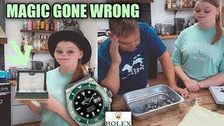 We smashed dads rolex watch magic gone wrong