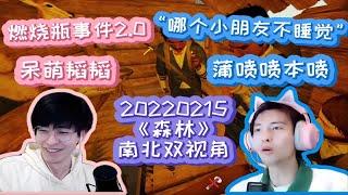 【南北cp|双视角】“哪个小朋友不睡觉” “燃烧瓶事件2.0” | 【20220215 南北少怂连麦玩《森林》】