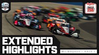 INDYCAR SERIES Official Extended Highlights | 2024 Hy-Vee Milwaukee Mile 250s - Race 1