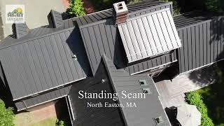 Metal roofs MA RI CT NH Standing Seam & Metal Shingle Aluminum Lifetime Roofing in many colors.