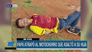 Papá atrapó al motochorro que asaltó a su hija de 14 años