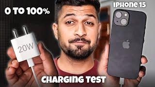 Apple iPhone 15 Charging Test 20W | 0 to 100%