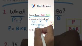 Math Review: Percentage, Base, and Rate ‼️