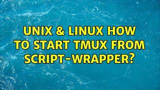 Unix & Linux: How to start tmux from script-wrapper? (2 Solutions!!)
