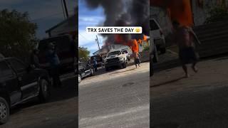 RAM TRX SAVES CARS FROM HOUSE FIRE… REAL SUPERHERO #ram #dodge #trx #mopar #cars