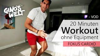 20 Minuten Cardio Workout zum Mitmachen | Gino Singh Homeworkouts