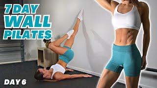 10 Min WALL PILATES WORKOUT for Weight Loss  - DAY 6