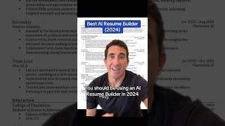 Best AI Resume Builder of 2024. #greenscreen #jobsearch #ai #job #fyp #cv