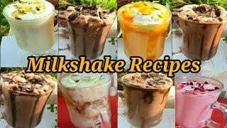 8 Easy Milkshake Recipes/Homemade Milkshake Recipes/Tasty & Healthy Milkshakes/Healthy Summer Drinks