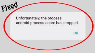 Unfortunately Process android.process.acore has stopped Error Problem solved