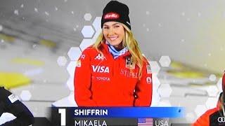 Mikaela Shiffrin -  WINNER 98 - Slalom - Levi -  RUN 2 - 2024.