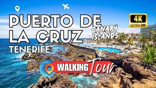 Discovering Puerto de La Cruz [Tenerife ] | Summer Walking Tour 4K in Tenerife North [UHD 60fps]