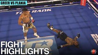 HIGHLIGHTS - MIKE PLANIA FLOORS JOSHUA GREER JR TWICE IN UPSET WIN - GREER VS PLANIA FIGHT VIDEO