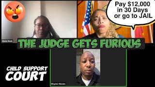 The Judge Gets Furious About Dad`s Text Message | Pay $12,000 in 30 Days or go to JAIL