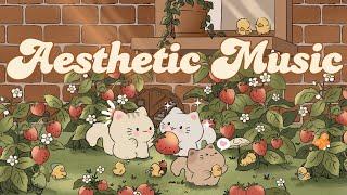 Aesthetic Music Lofi Kitty 1 Hour Cafe Song Stream cafe cute & relaxing  Make Your Day Better