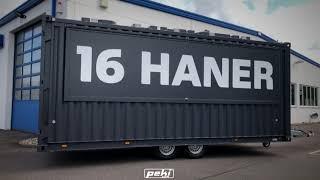 PEKI „Container“ Getränke-Verkaufs- Anhänger Typ CBT 6000-2 AS rechteckig absenkbar