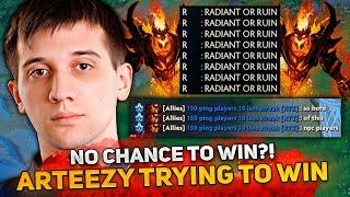 NO CHANCE TO WIN?! ARTEEZY TRYING TO WIN on SHADOW FIEND IN THIS GAME!