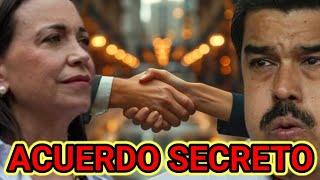 FILTRAN EL PACTO SECRETO ENTRE CORINA MACHADO Y MADURO, PARA SU SALIDA DE VENEZUELA, POR EDMUNDO