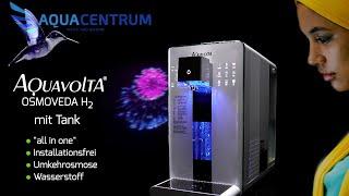 Aquavolta® Osmoveda H2 with Tank | Hot & Cold Water Reverse Osmosis System incl. H2 Infusion