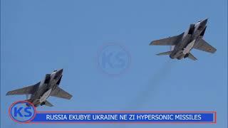 UKRAINE: Russia Ekutte Zi Khinzal Hypersonic Missile N'ezituuza Ku Magye Ga Zelensky.