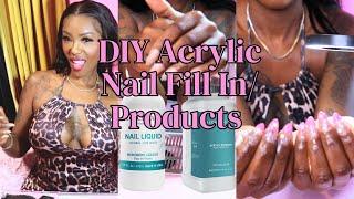 Pinky Bling  DIY Acrylic Nails Fill In