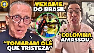 GALVÃO BUENO E CASAGRANDE DETONAM SELEÇÃO BRASILEIRA APÓS EMPATAR COM A COLÔMBIA!!