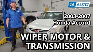 How to Replace Wiper Motor & Transmission 2003-2007 Honda Accord